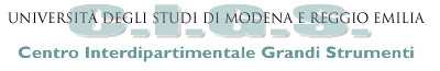 Scritta CIGS Universit� di Modena e Reggio Emilia